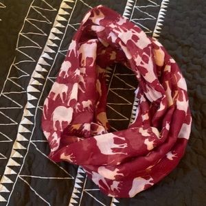 Elephant print infinity scarf